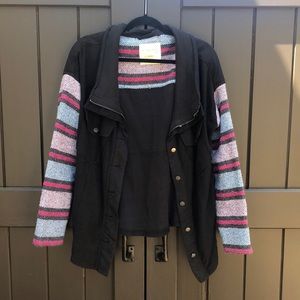 Free People oversized pancho sleeved jacket